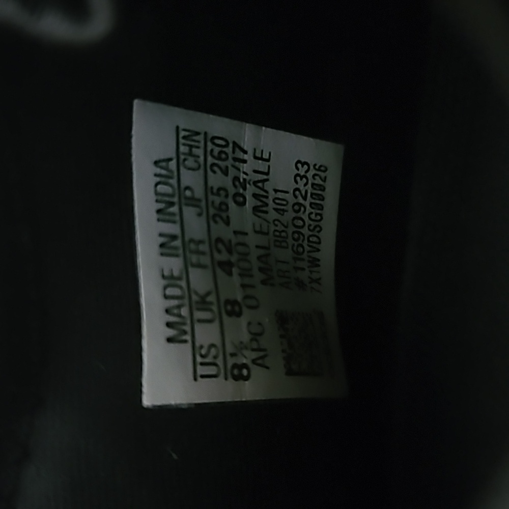 Adidas Tubular Radial 'Core Black White' BB2401 Athletic Shoes Size 8.5 - Picture 6 of 13